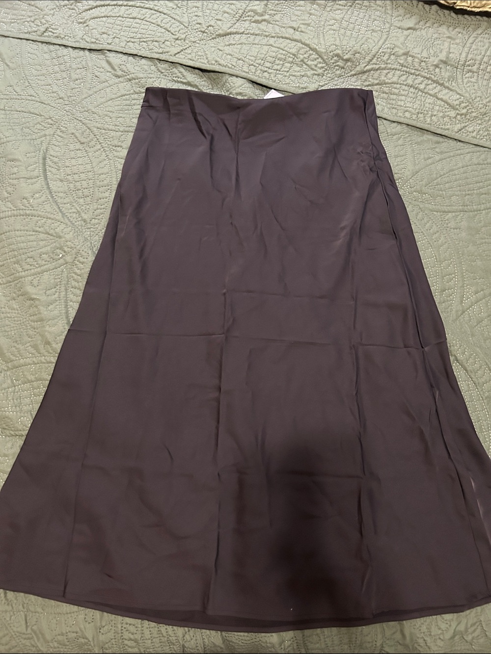 Old Navy Black Satin Maxi Skirt